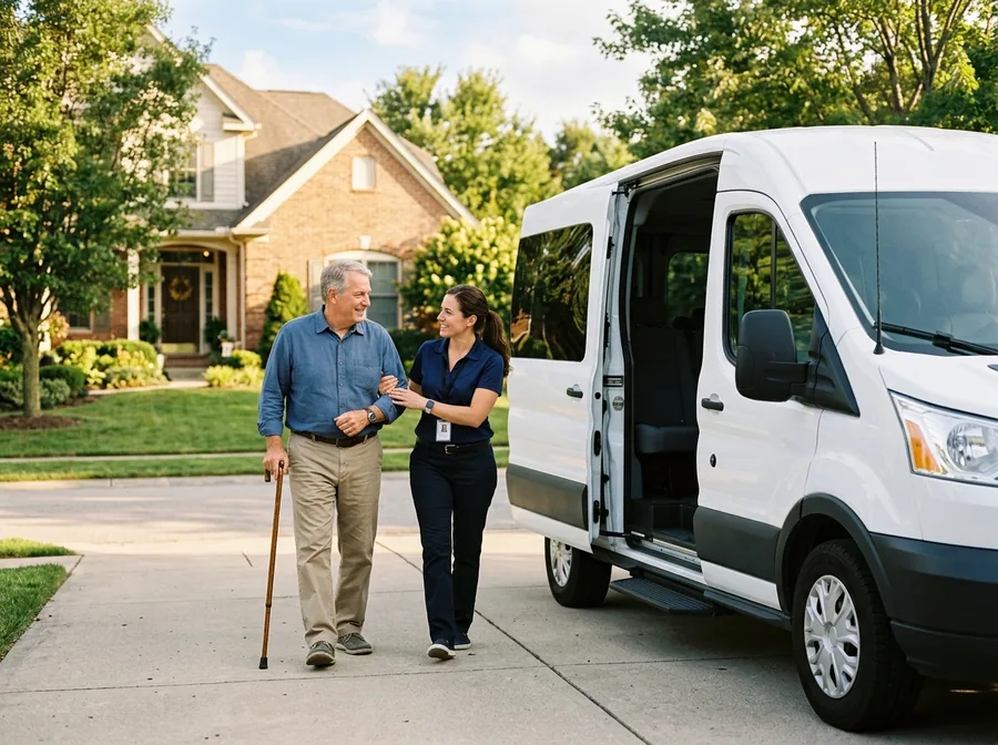 Non-emergency medical transportation rides for adults in Charlotte, North Carolina.