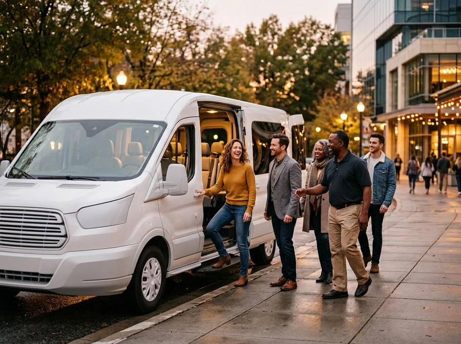 Event charter transportation in Charlotte, North Carolina.